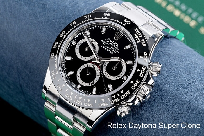 Rolex daytona black dial super clone watch